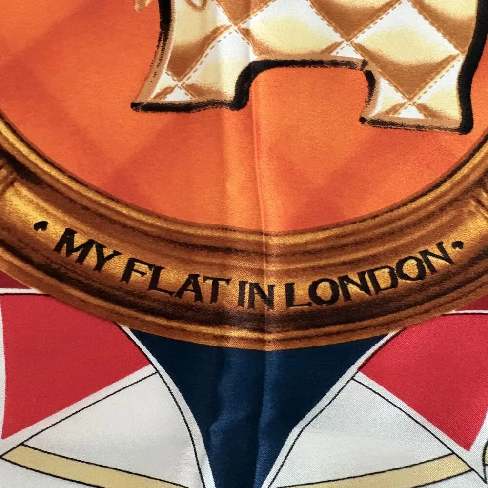 My Flat In London Silk Scottish Terrier Dog Nautical Print Scarf 18